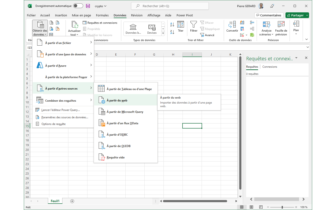 Course: 5 - Données externes avec Excel | Moodle Université Numérique