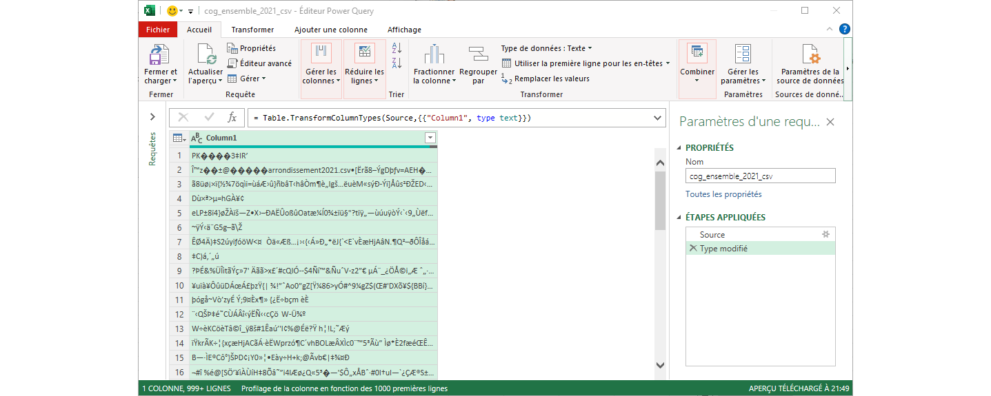 Course: 5 - Données externes avec Excel | Moodle Université Numérique