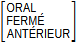 Matrice : [ORAL FERMÉ ANTÉRIEUR]